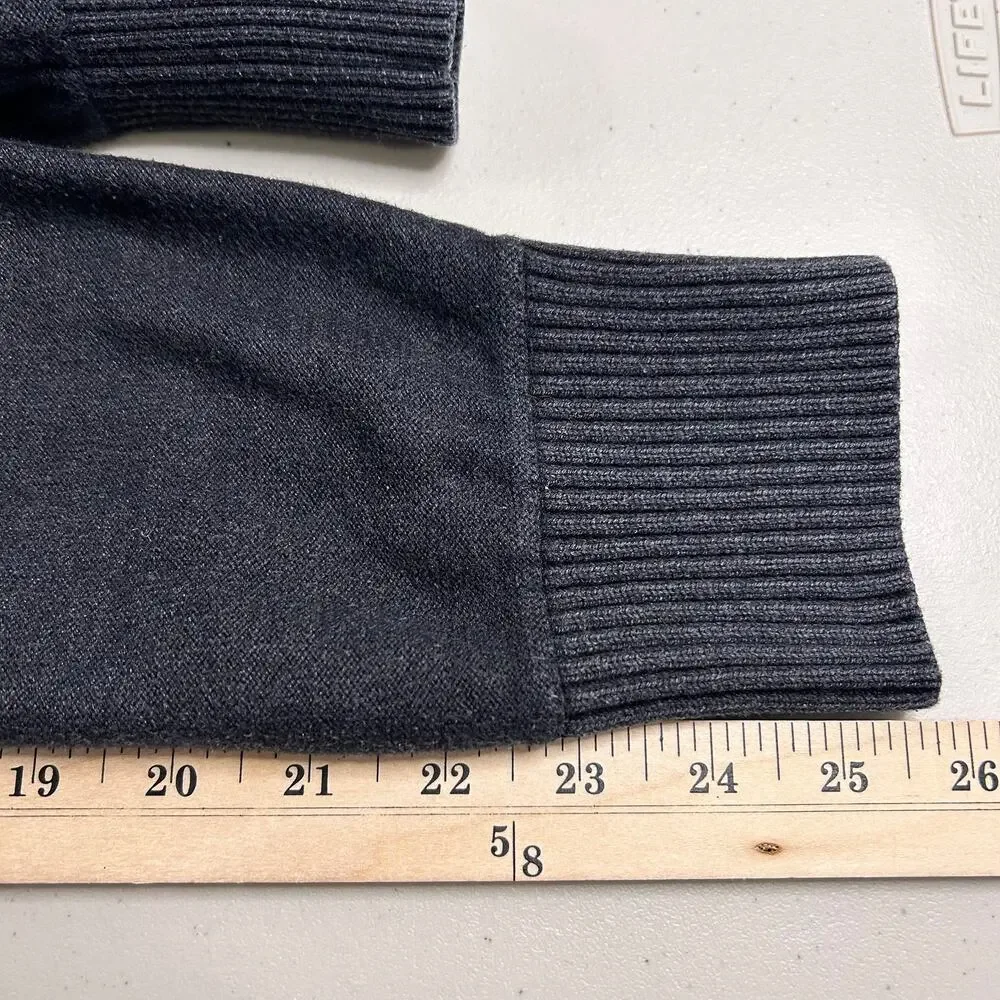 Banana Republic Sweater Jacket Long Sleeve Dual Front Zip Arm Panel Men's‎ Large